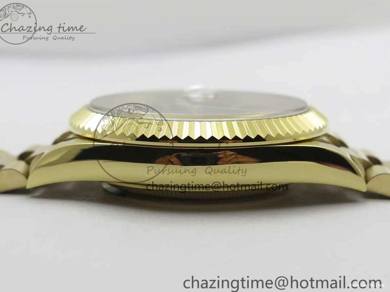 1218 Day-Date 40mm 228239 BP New Dial Version 904 YG Silver Stick Markers Dial on YG President Bracelet A Sophisticated 2807